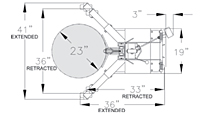 Ergonomic Drum Handler Standard Model (240150 & 240154) - Schematic Diagram