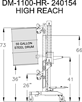 Ergonomic Drum Handler High Reach Model (240154)