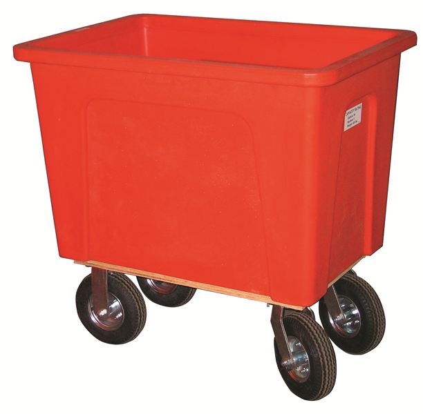 272545 WESCO RED PLASTIC BOX TRUCK 4 BUSHELS