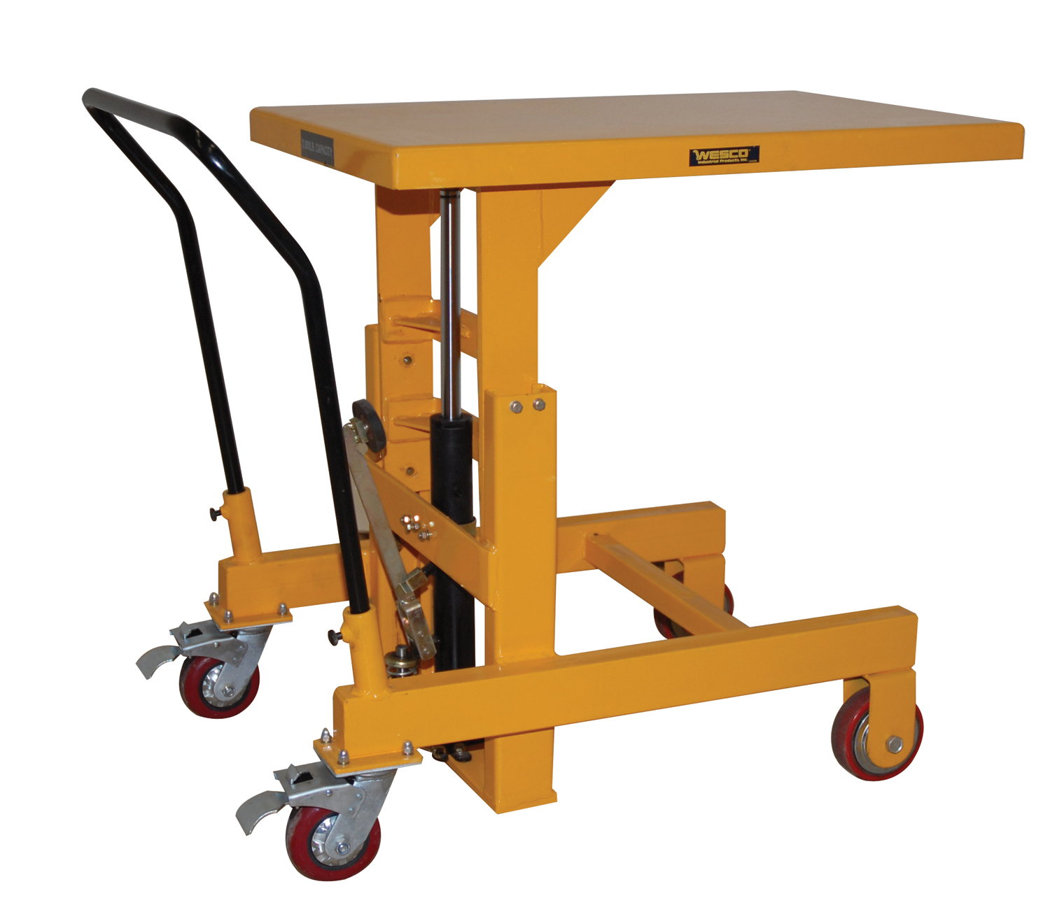 2,000-lb Wesco Industrial Products 273265 Hydraulic Die Lift Table Load Capacity 24 x 49.5 x 36.75