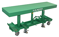 2,000 lb Capacity Long-Deck Hydraulic Foot-Operated Lift Table